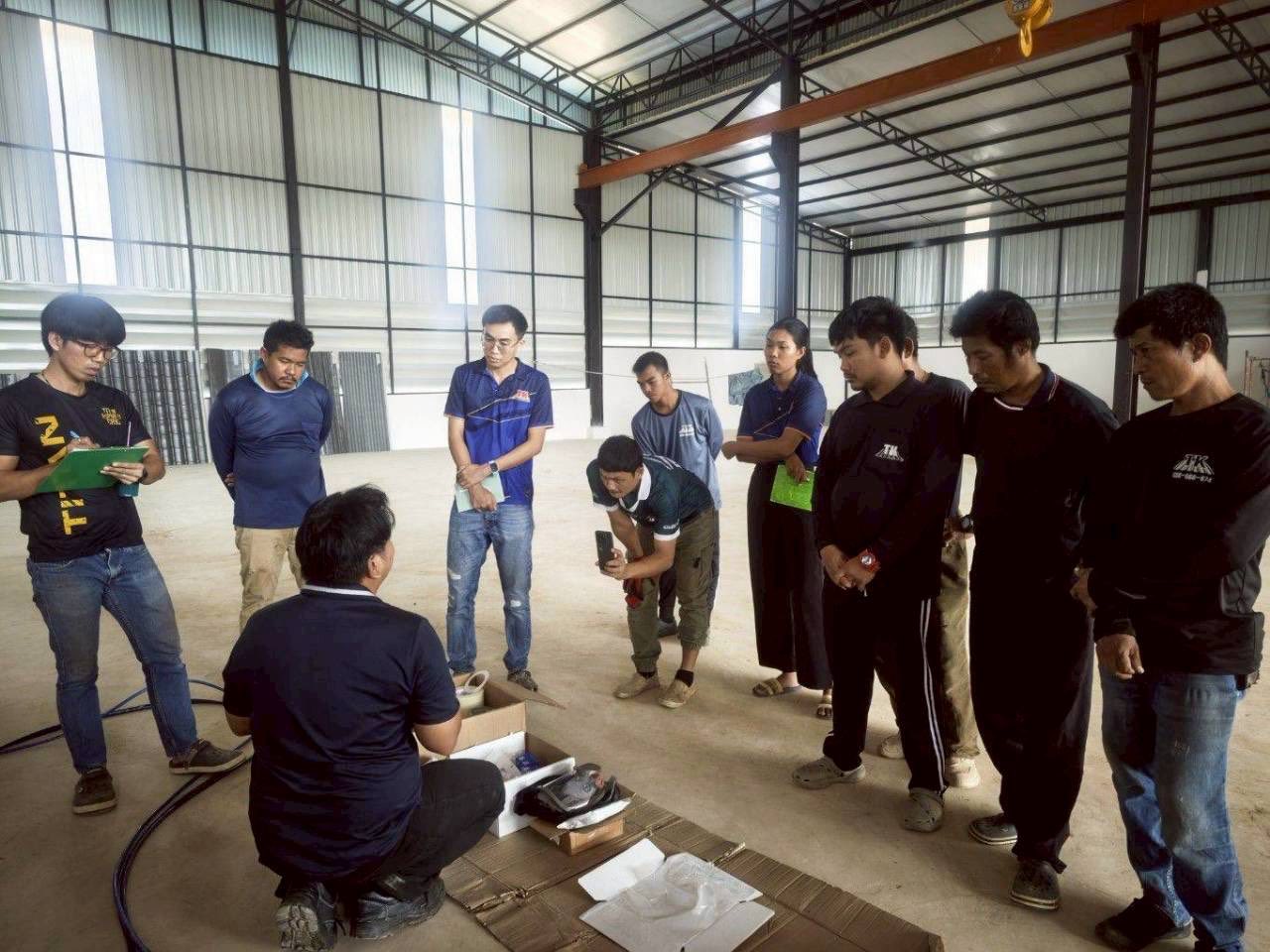 TECO ให้บริการแล้วที่ TK หลังคาเหล็กวังจันทร์ จังหวัดระยอง