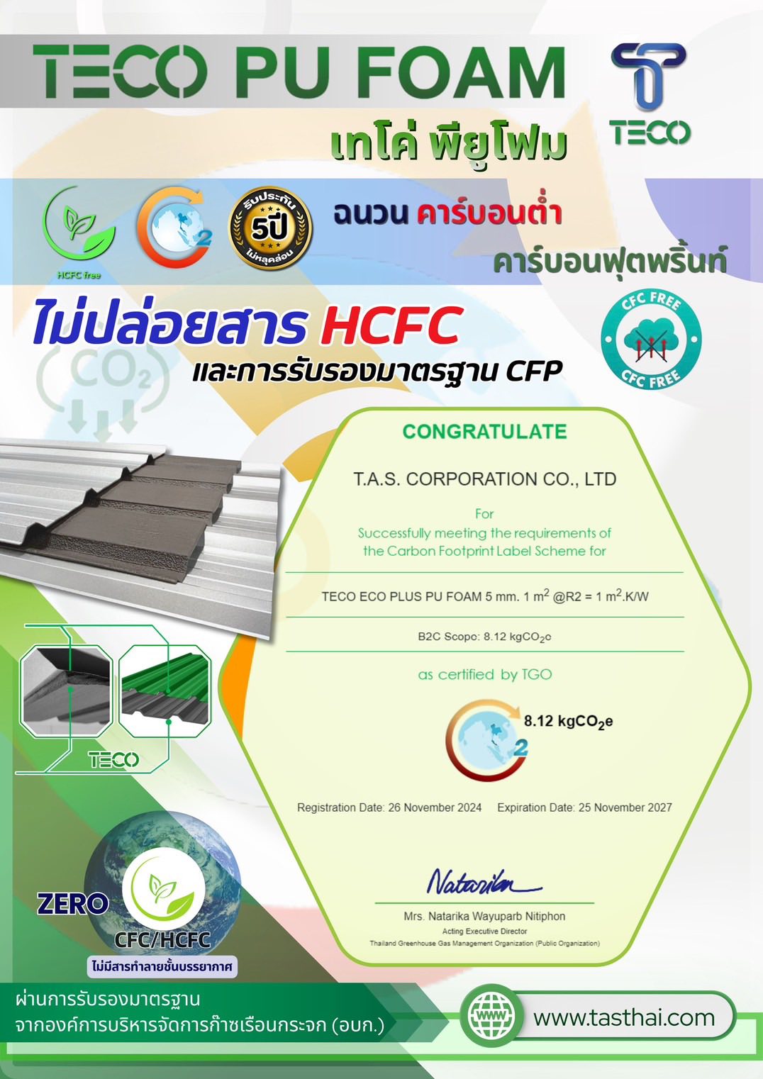 เครื่องหมาย Carbon Footprint of Product (CFP)
